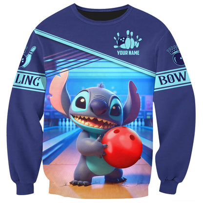 Personalized Name Bowling QB3 All Over Printed Unisex Shirt QB290306