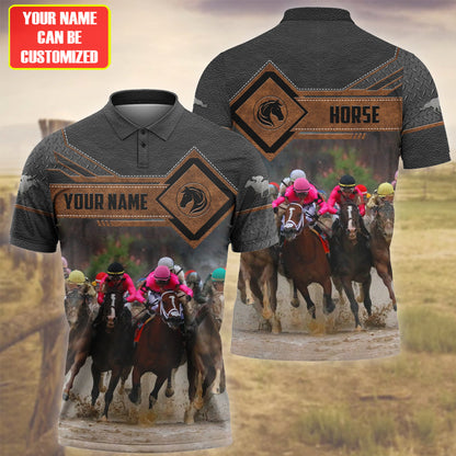 Personalized Name Horse Racing All Over Printed Unisex Shirt QB290501
