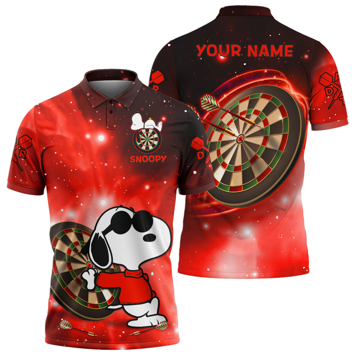 Personalized Name SNP Darts Red Version All Over Printed Unisex Shirt QB300302