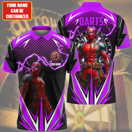 Personalized Name DP Darts Purple Version All Over Printed Unisex Shirt S010401