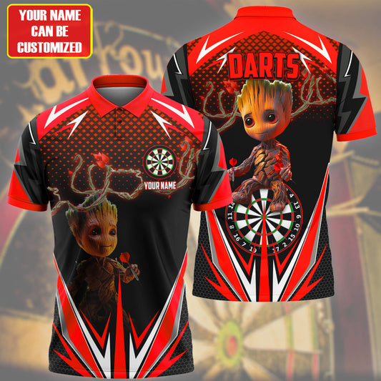 Personalized Name Gr Darts V2 Red Version All Over Printed Unisex Shirt S010403
