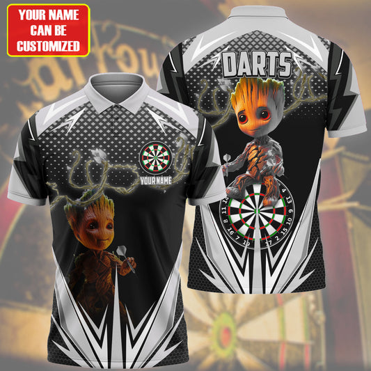 Personalized Name Gr Darts V2 Black Version All Over Printed Unisex Shirt S010403