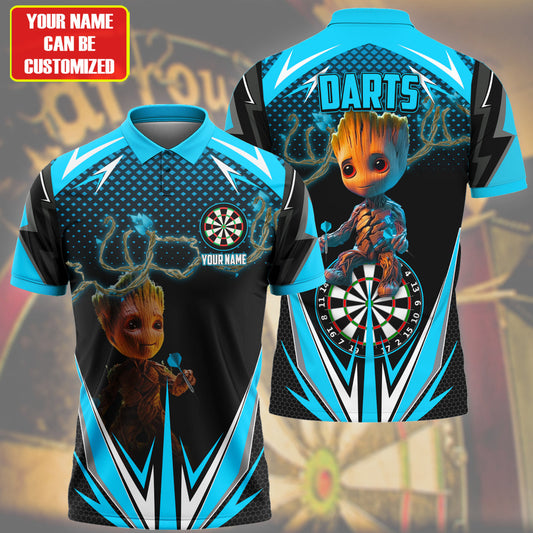 Personalized Name Gr Darts V2 Teal Version All Over Printed Unisex Shirt S010403
