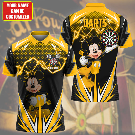 Personalized Name Mk Darts S3 Yellow Version All Over Printed Unisex Shirt S020504