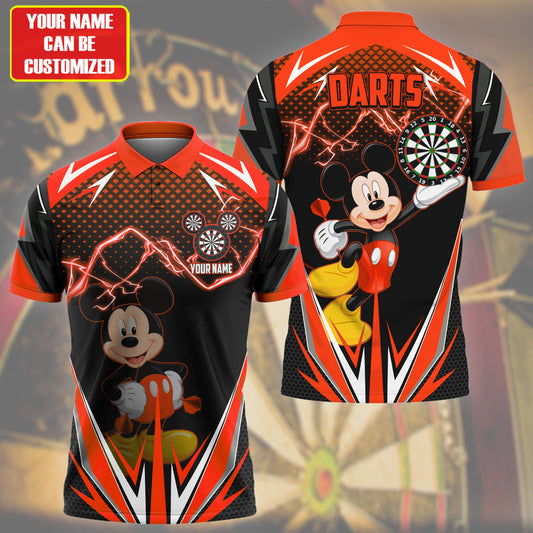 Personalized Name Mk Darts S3 Red Version All Over Printed Unisex Shirt S020504