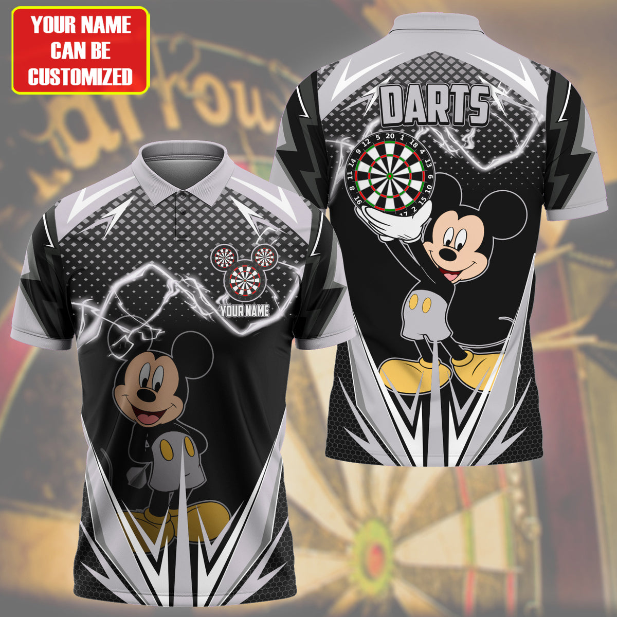 Personalized Name Mk Darts S5 Black Version All Over Printed Unisex Shirt S020505
