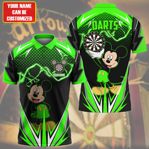 Personalized Name Mk Darts S5 Green Version All Over Printed Unisex Shirt S020505