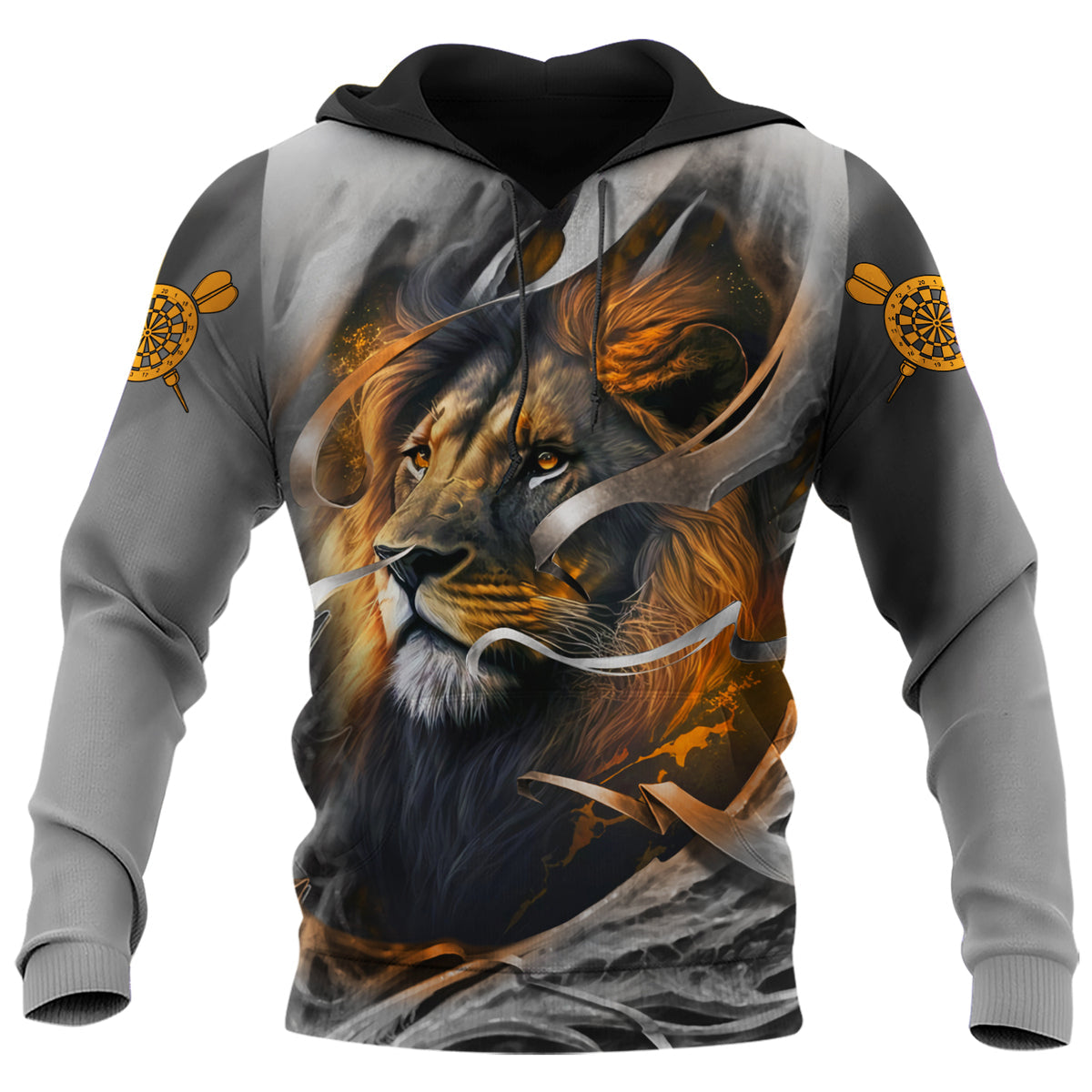 Dartboard Lion Personalized Name 3D Shirt For Darts Player S020802