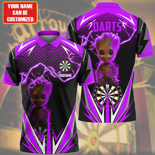 Personalized Name Gr Darts V3 Purple Version All Over Printed Unisex Shirt S030403