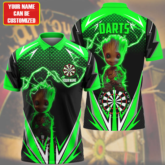 Personalized Name Gr Darts V3 Green Version All Over Printed Unisex Shirt S030403