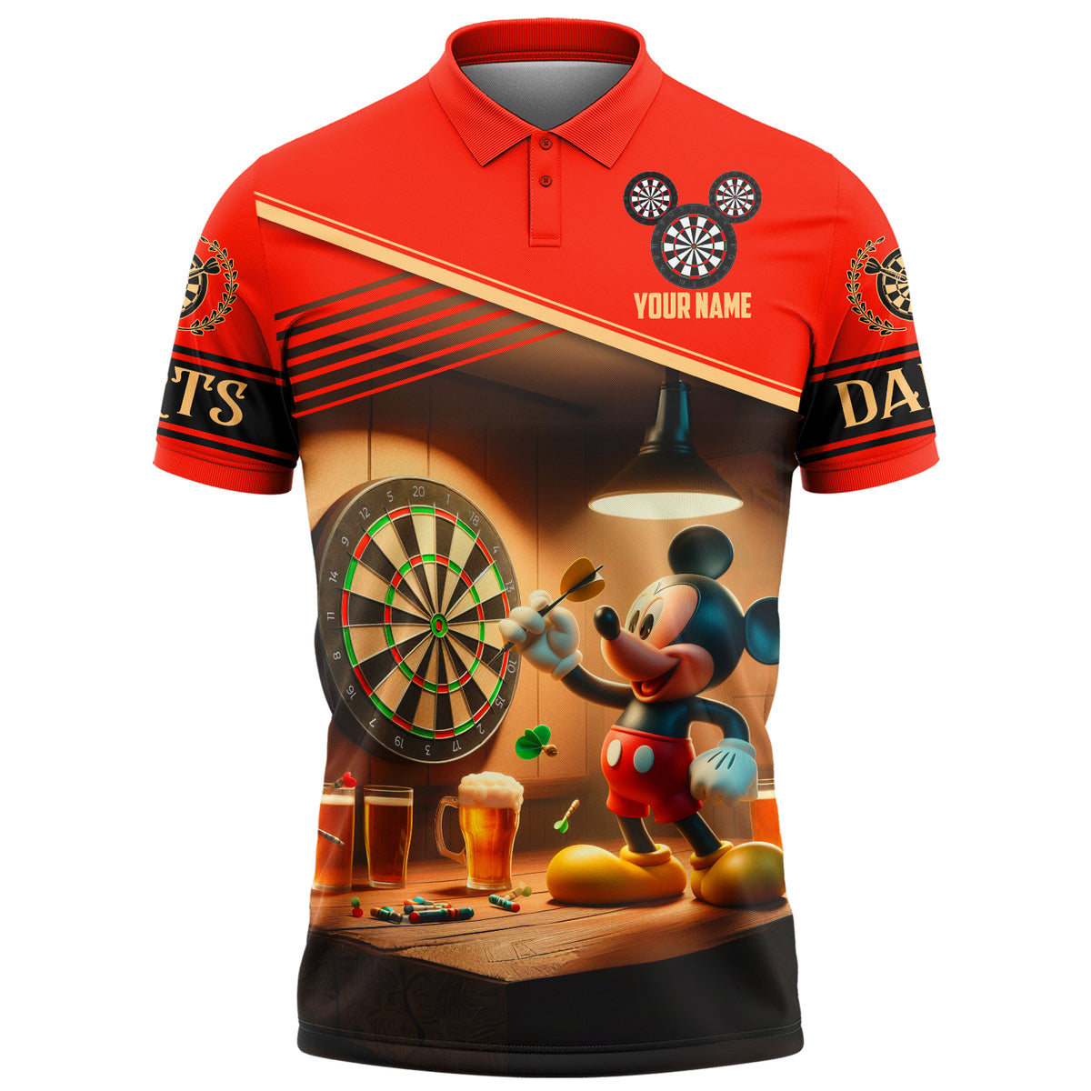Personalized Name Mk Darts S4 All Over Printed Unisex Shirt S030505