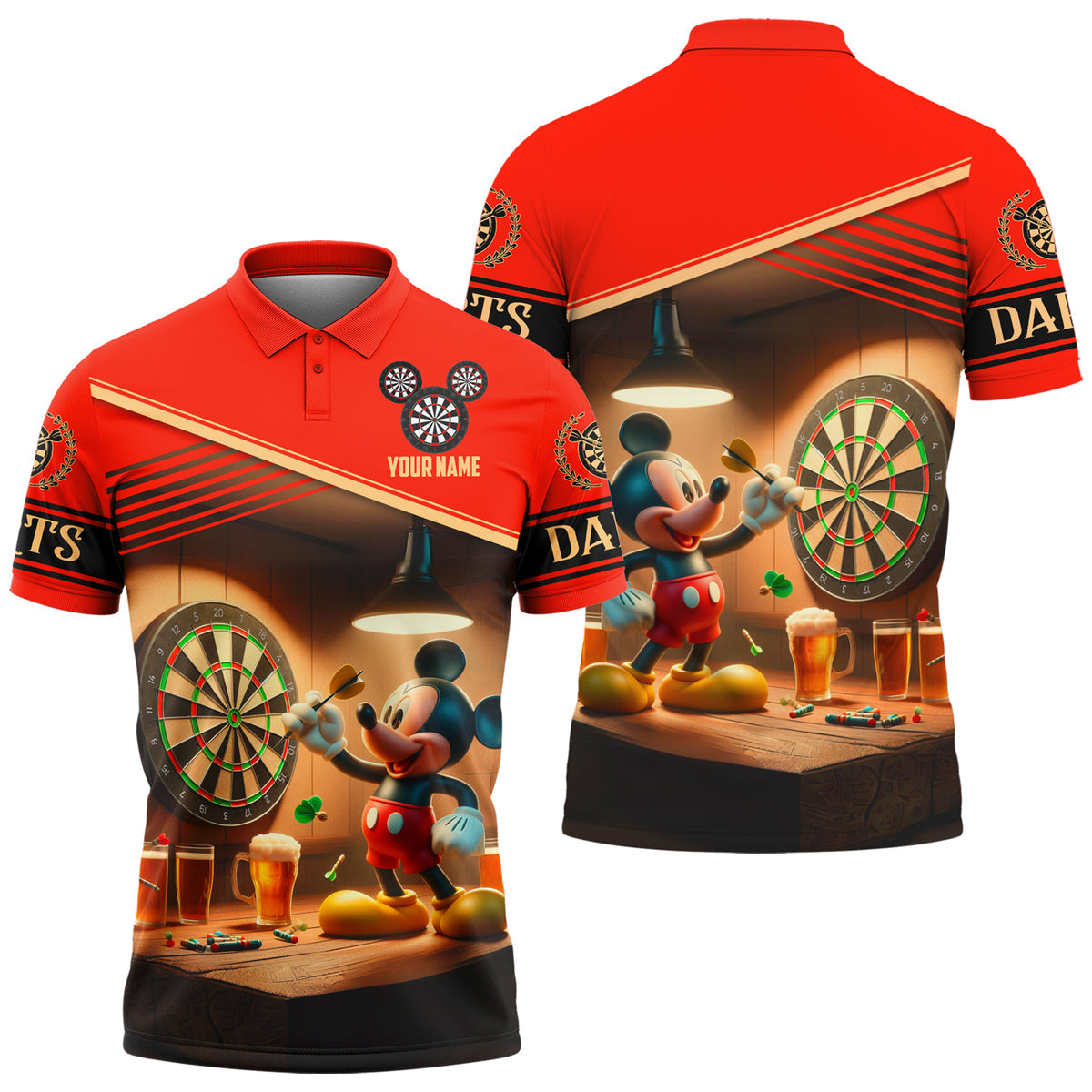 Personalized Name Mk Darts S4 All Over Printed Unisex Shirt S030505