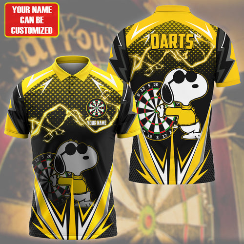 Personalized Name SNP Darts V3 Yellow Version All Over Printed Unisex Shirt S030603