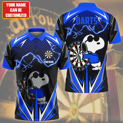 Personalized Name SNP Darts V3 Blue Version All Over Printed Unisex Shirt S030603