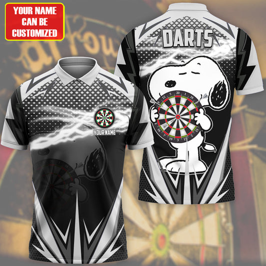 Personalized Name SNP Darts White Grey Version All Over Printed Unisex Shirt S030805