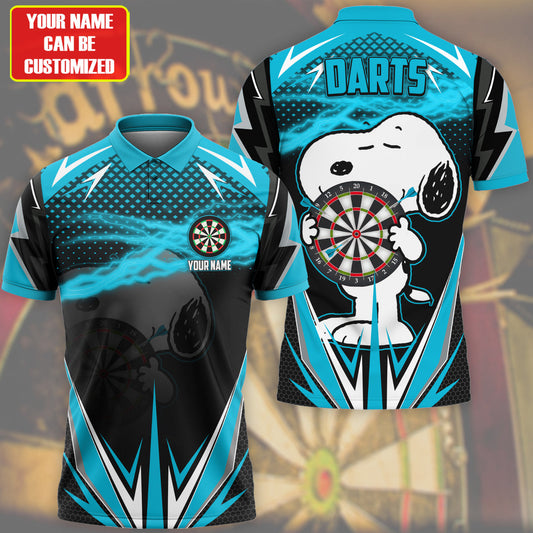 Personalized Name SNP Darts Teal Version All Over Printed Unisex Shirt S030805