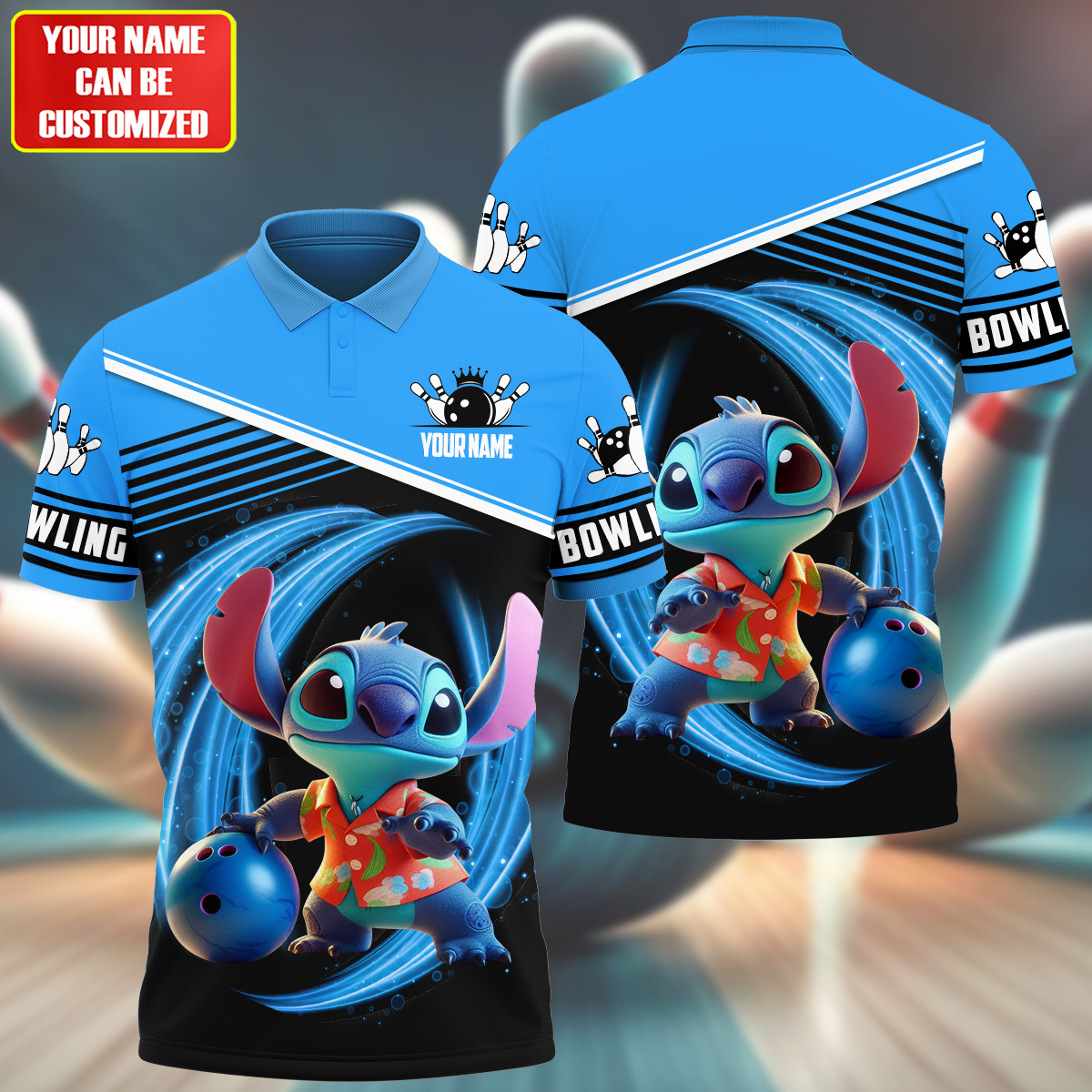 Personalized Name St Bowling S4 All Over Printed Unisex Shirt S040702