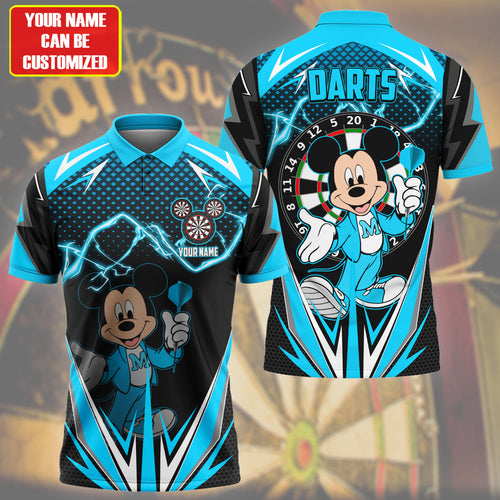 Personalized Name Mk Darts S6 Teal Version All Over Printed Unisex Shirt S070501