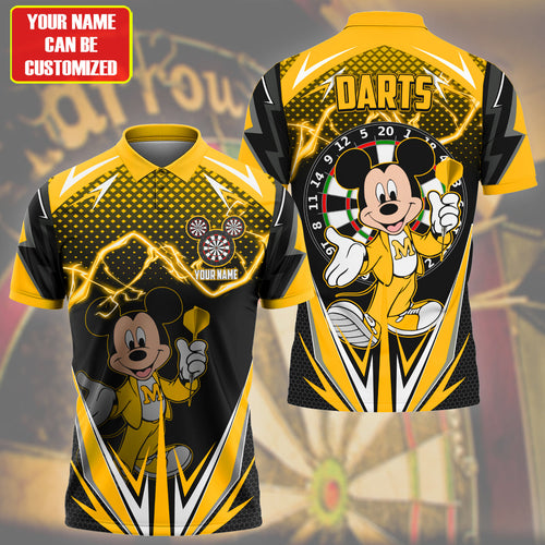 Personalized Name Mk Darts S6 Yellow Version All Over Printed Unisex Shirt S070501