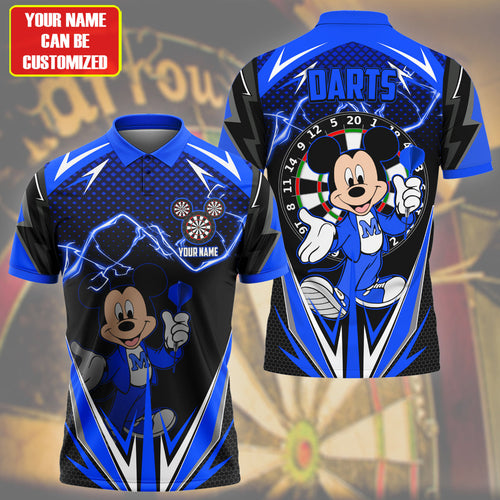 Personalized Name Mk Darts S6 Blue Version All Over Printed Unisex Shirt S070501