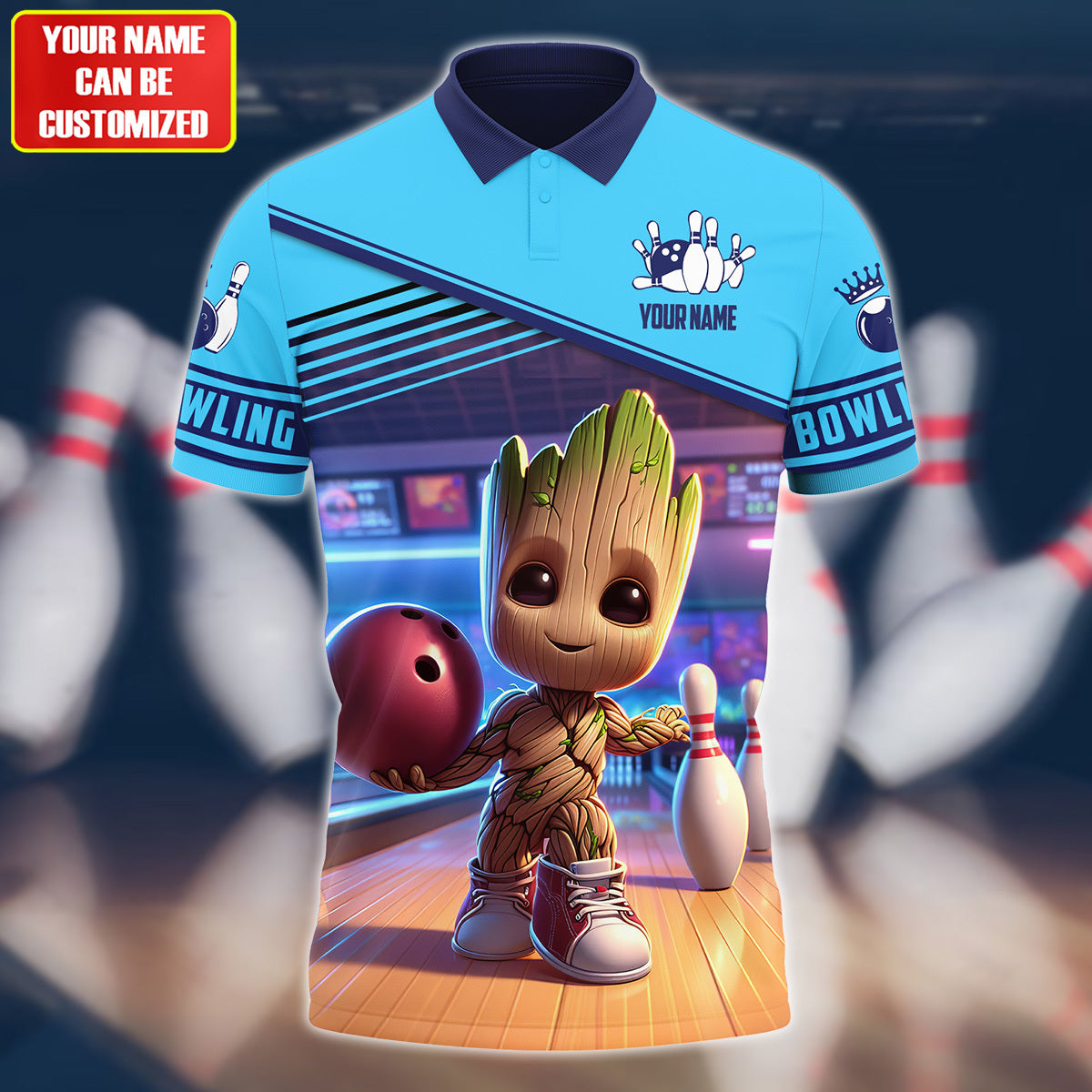 Personalized Name Gr Bowling S4 All Over Printed Unisex Shirt S070603