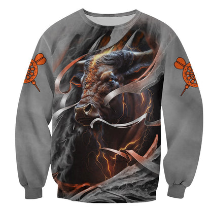 Dartboard Orange Bull Personalized Name 3D Shirt For Darts Player S070704