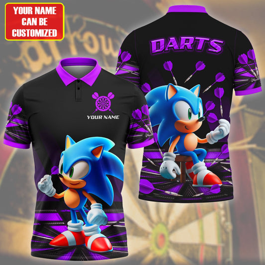 Personalized Name Sn Darts S2 Purple All Over Printed Unisex Shirt S080202