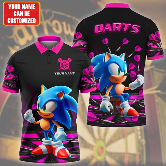 Personalized Name Sn Darts S2 Pink All Over Printed Unisex Shirt S080202