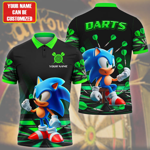 Personalized Name Sn Darts S2 Green All Over Printed Unisex Shirt S080202