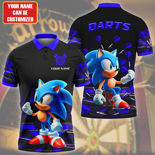 Personalized Name Sn Darts S2 Blue All Over Printed Unisex Shirt S080202