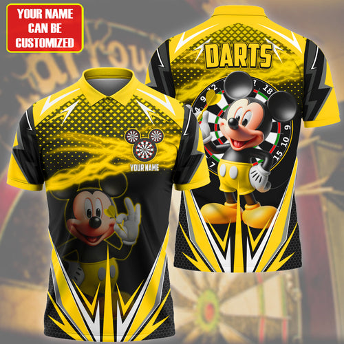 Personalized Name Mk Darts S2 Yellow Version All Over Printed Unisex Shirt S080401