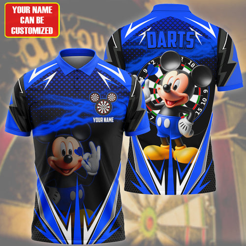 Personalized Name Mk Darts S2 Blue Version All Over Printed Unisex Shirt S080401