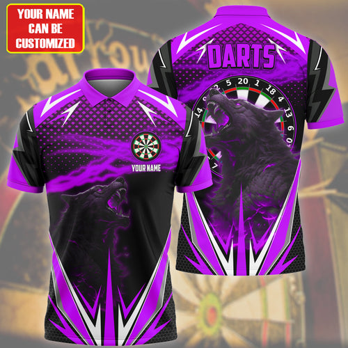 Personalized Name Werewolf Darts Purple Version All Over Printed Unisex Shirt S080402