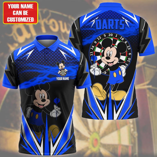 Personalized Name Mk Darts S8 Blue Version All Over Printed Unisex Shirt S080602