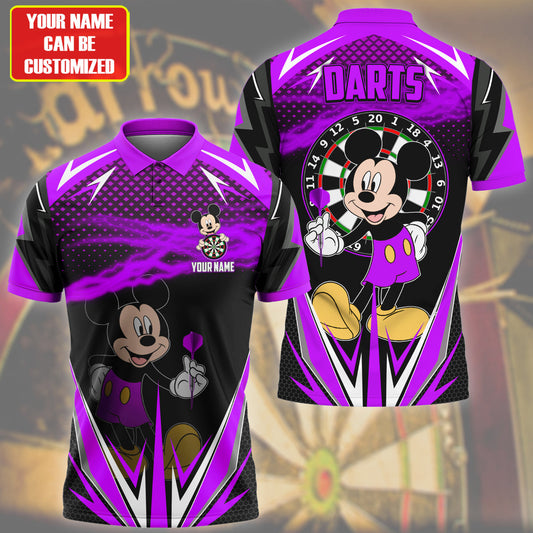 Personalized Name Mk Darts S8 Purple Version All Over Printed Unisex Shirt S080602
