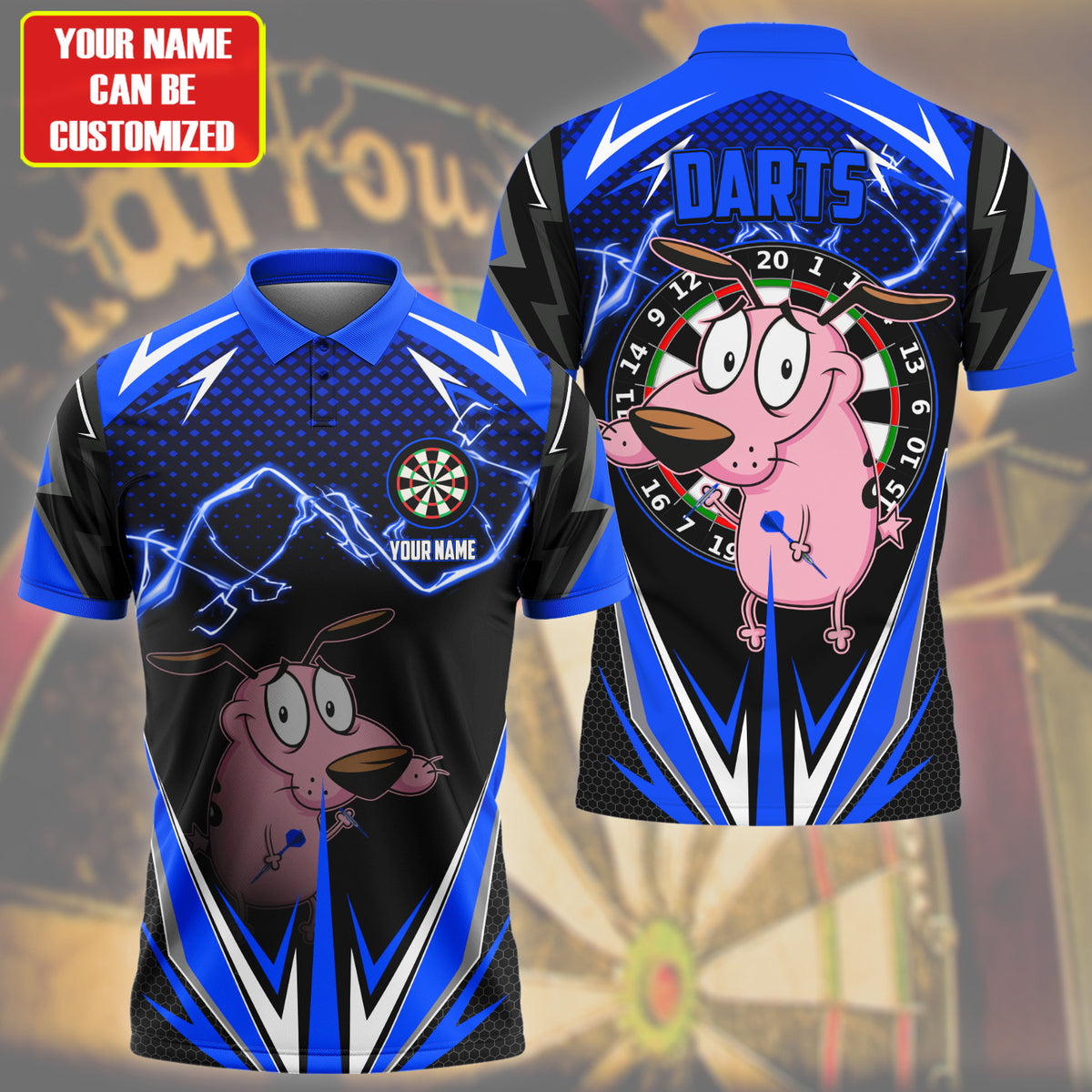 Personalized Name CTCD Darts Blue Version All Over Printed Unisex Shirt S080706