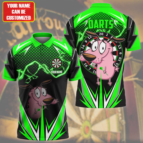 Personalized Name CTCD Darts Green Version All Over Printed Unisex Shirt S080706