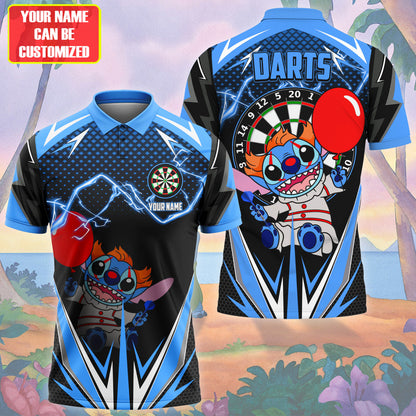 Personalized Name St Darts Halloween S14 Blue Version All Over Printed Unisex Shirt S080803