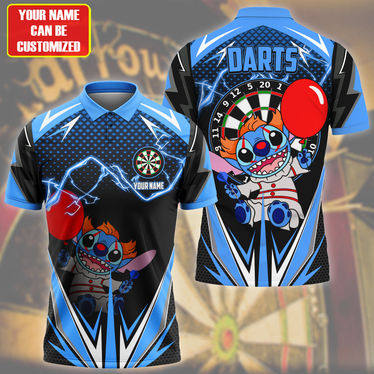 Personalized Name St Darts Halloween S14 Blue Version All Over Printed Unisex Shirt S080803