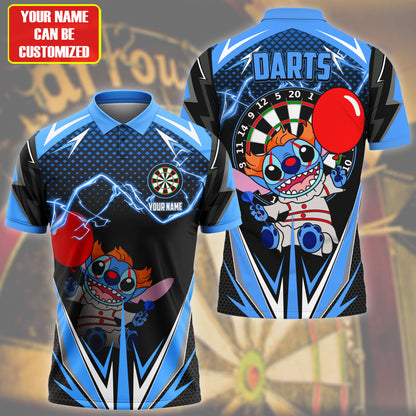 Personalized Name St Darts Halloween S14 Blue Version All Over Printed Unisex Shirt S080803