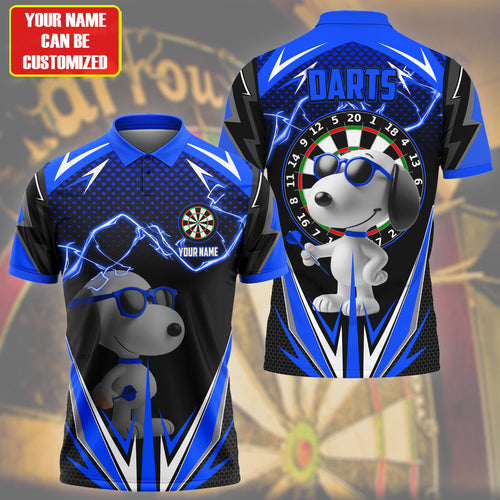 Personalized Name SNP Darts V2 Blue Version All Over Printed Unisex Shirt S090402
