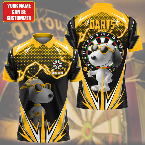 Personalized Name SNP Darts V2 Yellow Version All Over Printed Unisex Shirt S090402