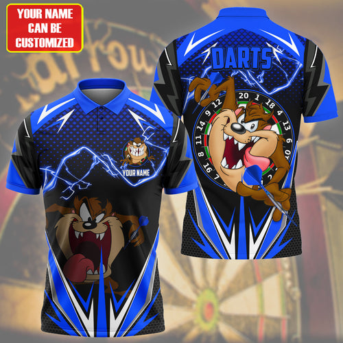 Personalized Name TD Darts Blue Version All Over Printed Unisex Shirt S090403