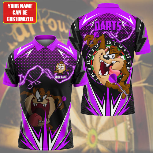 Personalized Name TD Darts Purple Version All Over Printed Unisex Shirt S090403