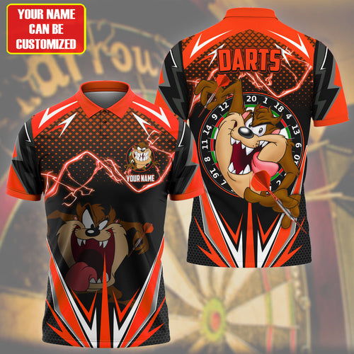 Personalized Name TD Darts Red Version All Over Printed Unisex Shirt S090403