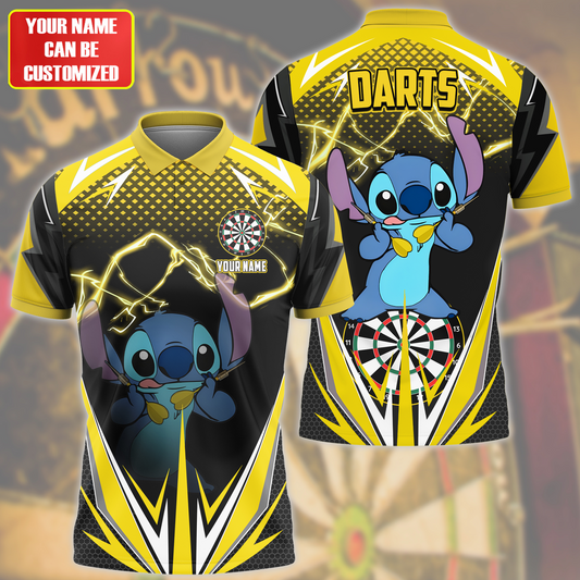 Personalized Name St Darts S3 Yellow Version All Over Printed Unisex Shirt S090504