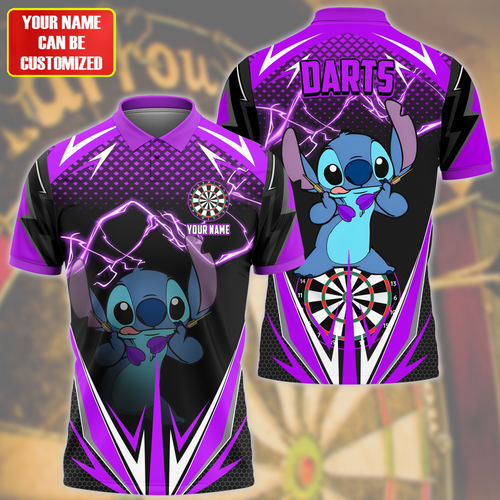 Personalized Name St Darts S3 Purple Version All Over Printed Unisex Shirt S090504