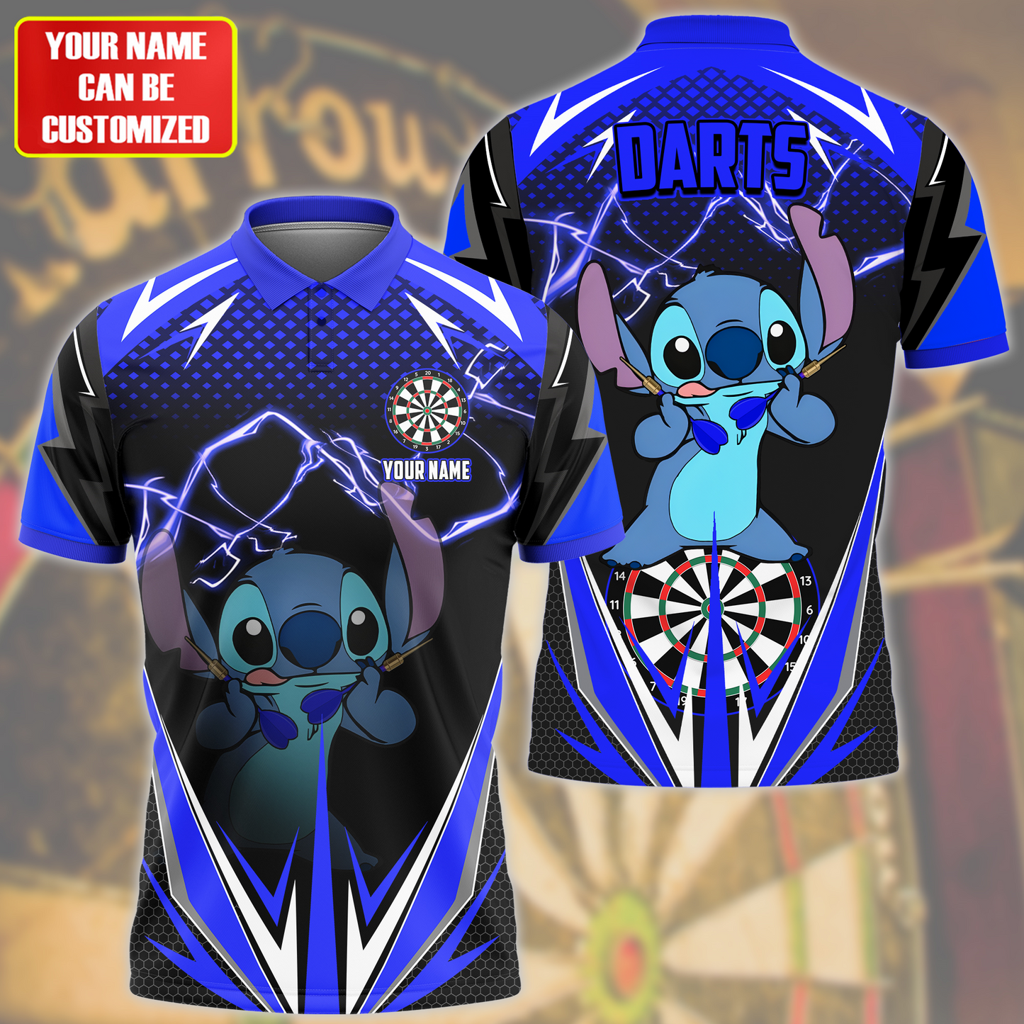 Personalized Name St Darts S3 Blue Version All Over Printed Unisex Shirt S090504