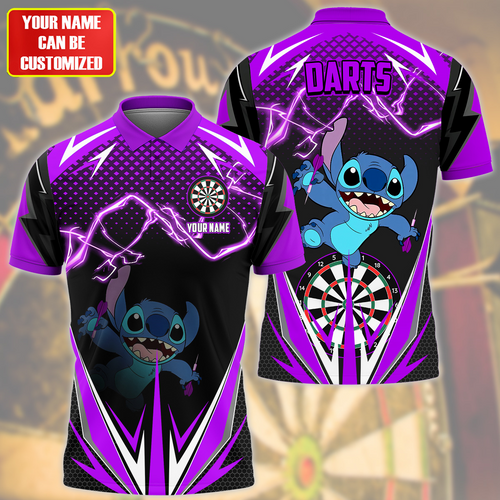 Personalized Name St Darts S11 Purple Version All Over Printed Unisex Shirt S090710
