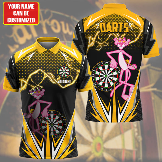Personalized Name PP Darts Yellow Version All Over Printed Unisex Shirt S100501